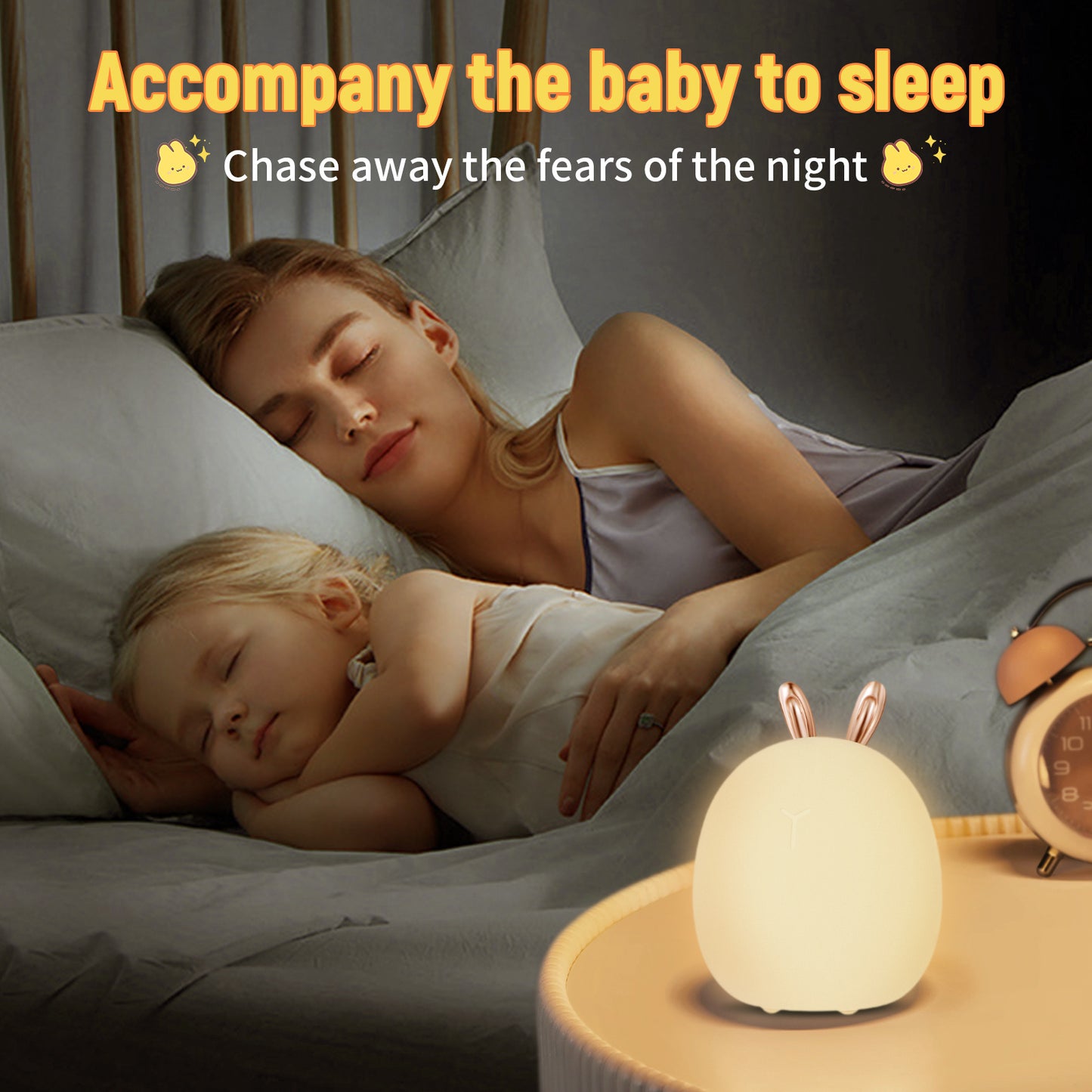 Cute Rabbit Baby Night Light